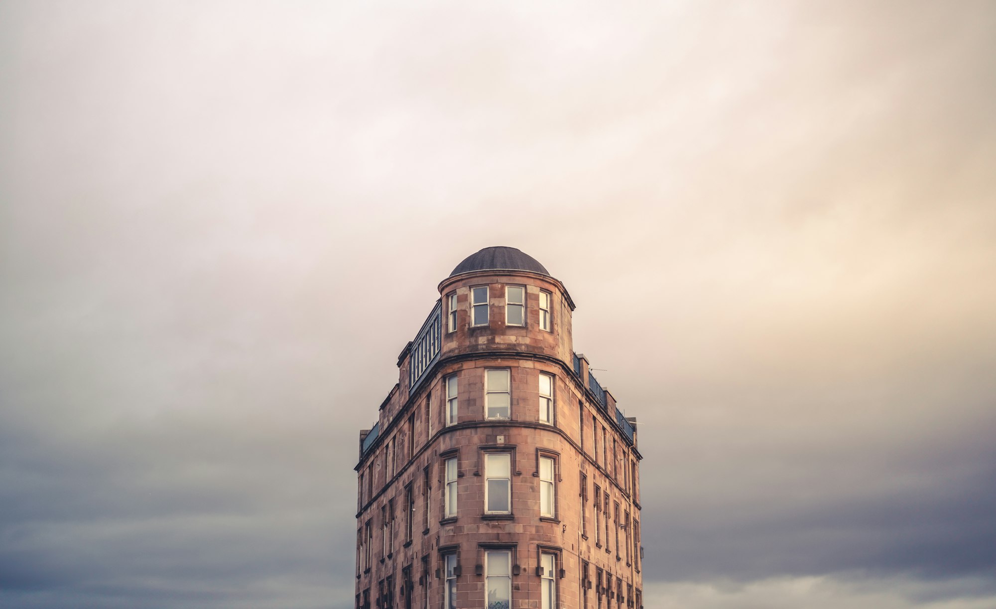 Narrow Scottish Tenement Building